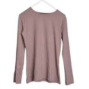 Pea Bee & Jae Rose Long Sleeve T-Shirt Shell Girls Medium 7/8 Slim Fit Stretch